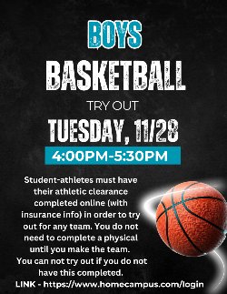 Boy\'s Basketball Tryout